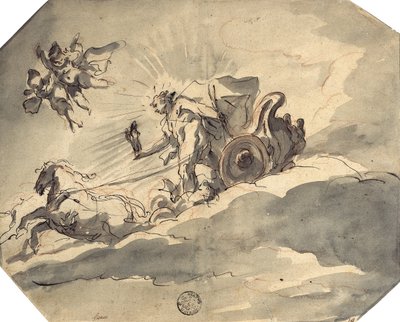 أبولو في مركبته بواسطة كوزماس داميان آسام